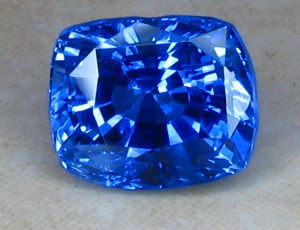  - transparent, medium blue sapphire